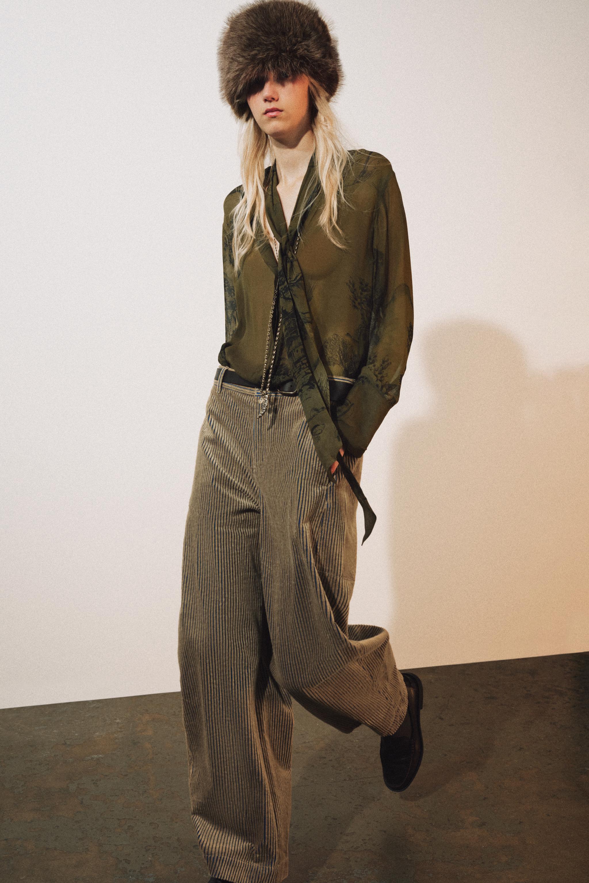 Zw Collection Corduroy Pants by Zara