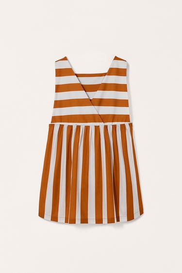 LIMITED EDITION STRIPED POCKET DRESS - Orange by Zara - Image 7