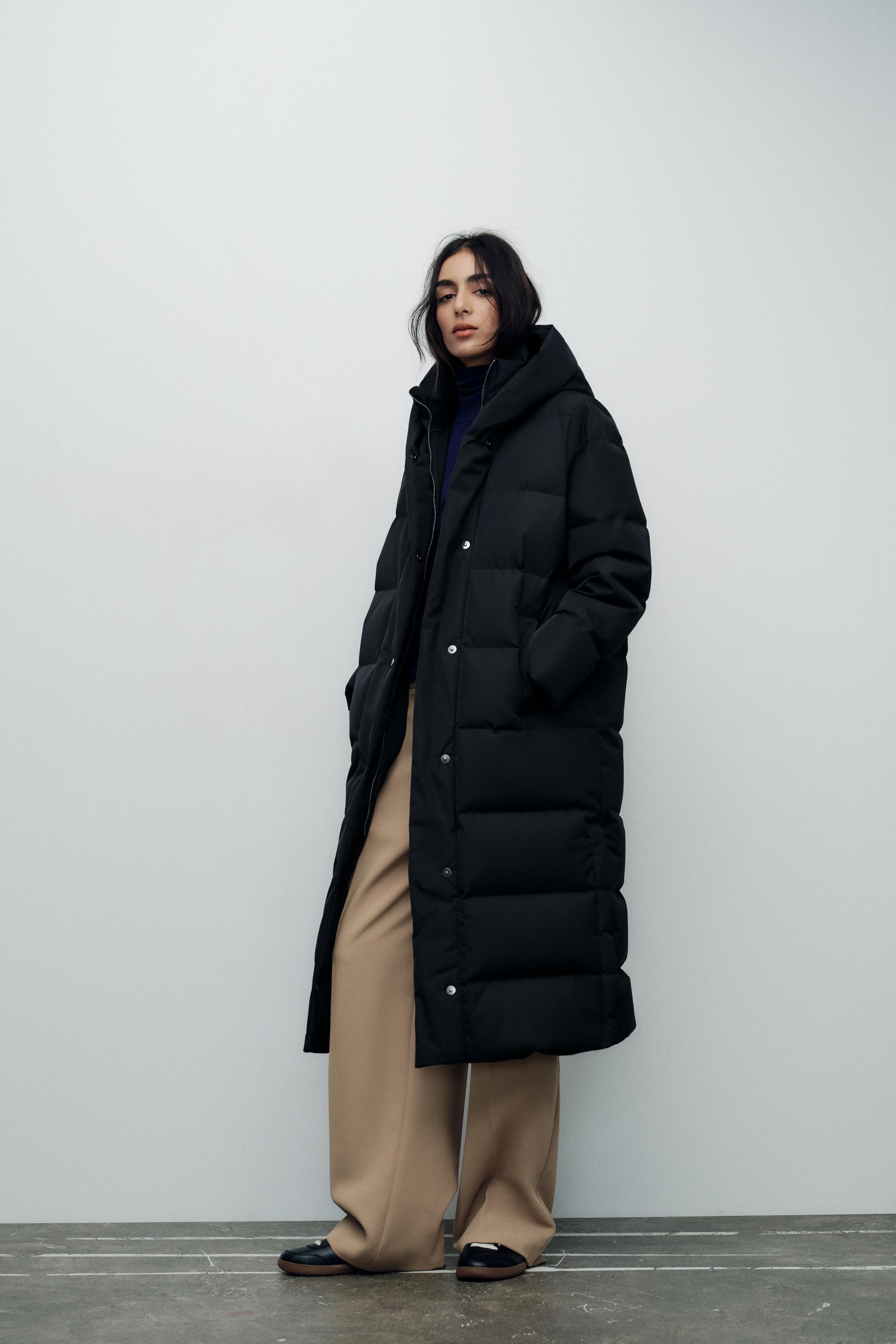 Down puffer coat zara online