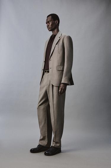 COMFORT SUIT BLAZER - Beige by Zara - Image 3