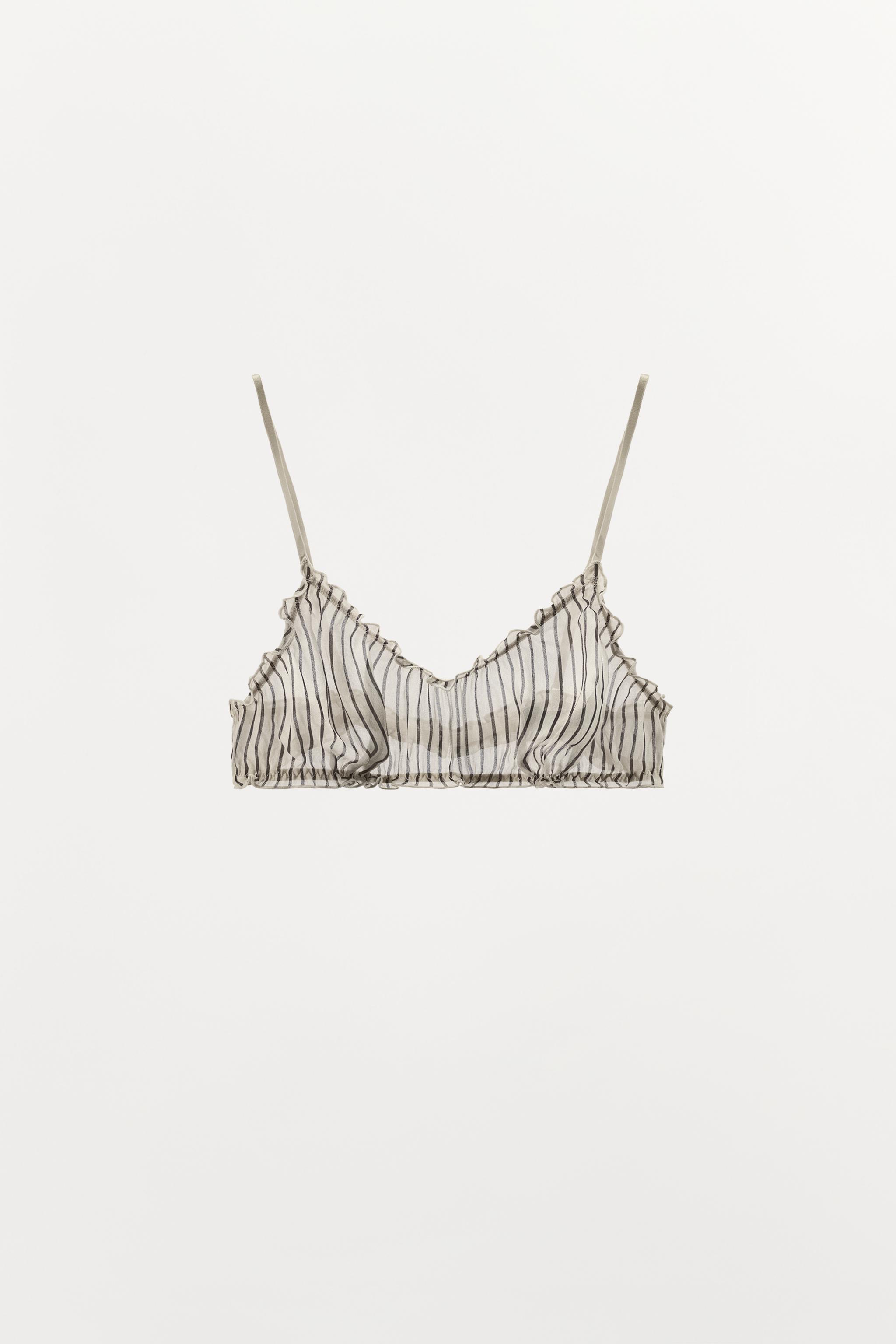 SOUTIEN-GORGE VISCOSE 100% IMPRIMÉ À RAYURES