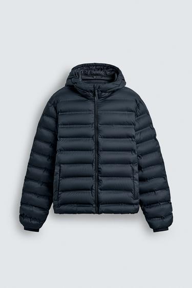 CAÇADORA EMBUATADA LLEUGERA WATER REPELLENT - Marí fosc de Zara