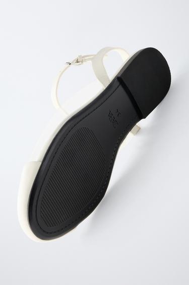 CHAUSSURES OUVERTES À L'ARRIÈRE EN VINYLE - Blanc de Zara - Image 5