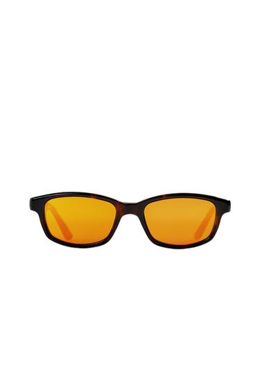 Zara AARON LEVINE X ZARA OVAL SUNGLASSES - Brown