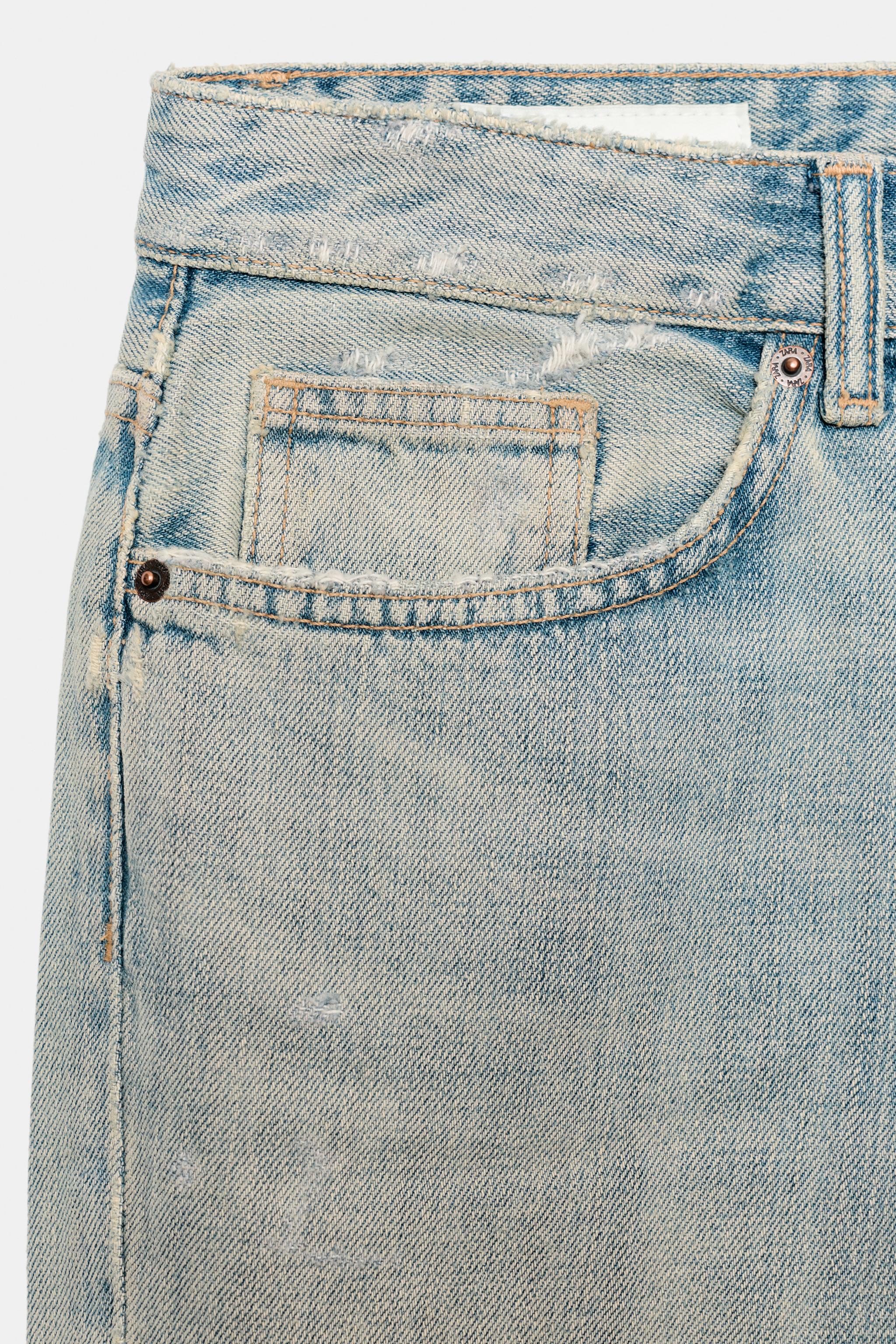 TRF CROPPED DISTRESSED JEANS