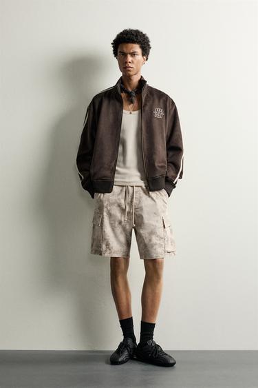 BERMUDA CARGO RELAXED FIT LAVADO - Estampado de Zara - Imagen 0