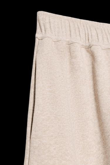 PANTALÓN FELPA WIDE LEG - Beige vigoré de Zara