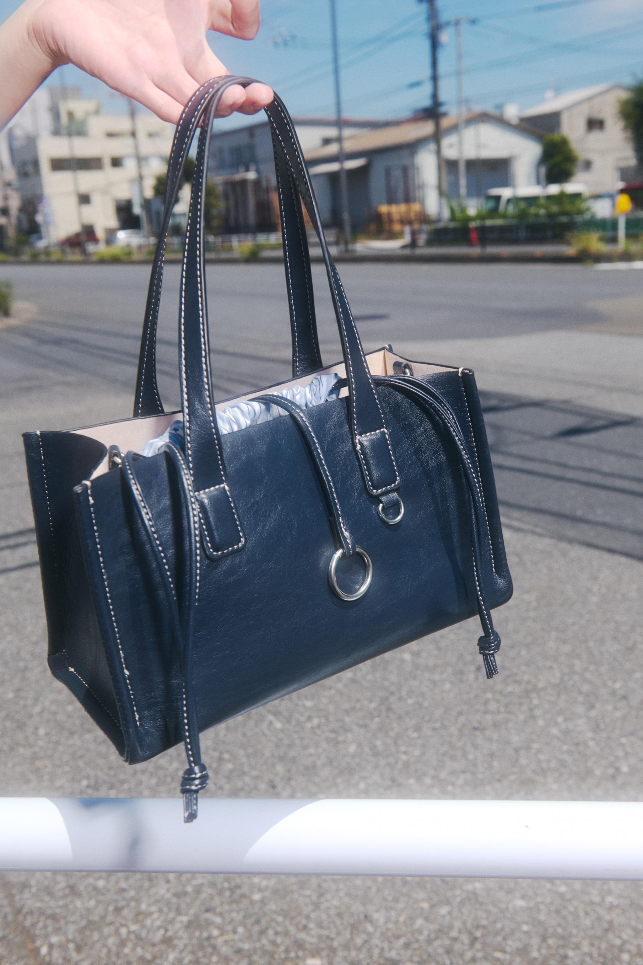 専用☆ 大きな くったりバッグ ☆ジョリーフルール ショッパーバッグ - ブルー | ZARA Japan / 日本