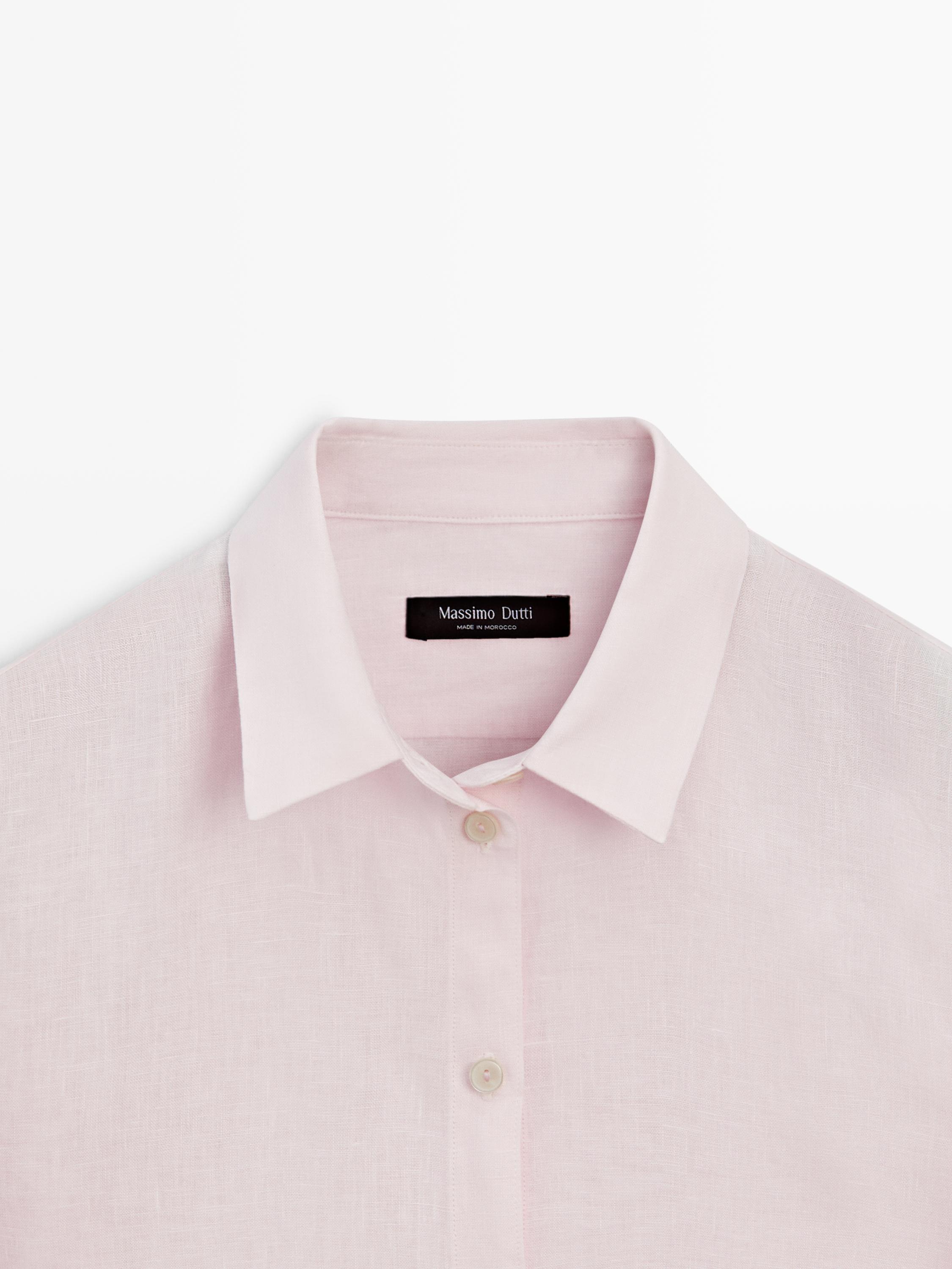 Flowing 100% linen shirt