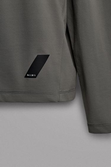 GRAPHIC LONG SLEEVE TECHNICAL RUNNING T-SHIRT - Mid-grey by Zara - Image 8