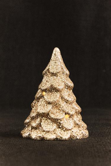 DÉCO SAPIN DE NOËL LUMINEUX PETIT MODÈLE - Doré de Zara - Image 4