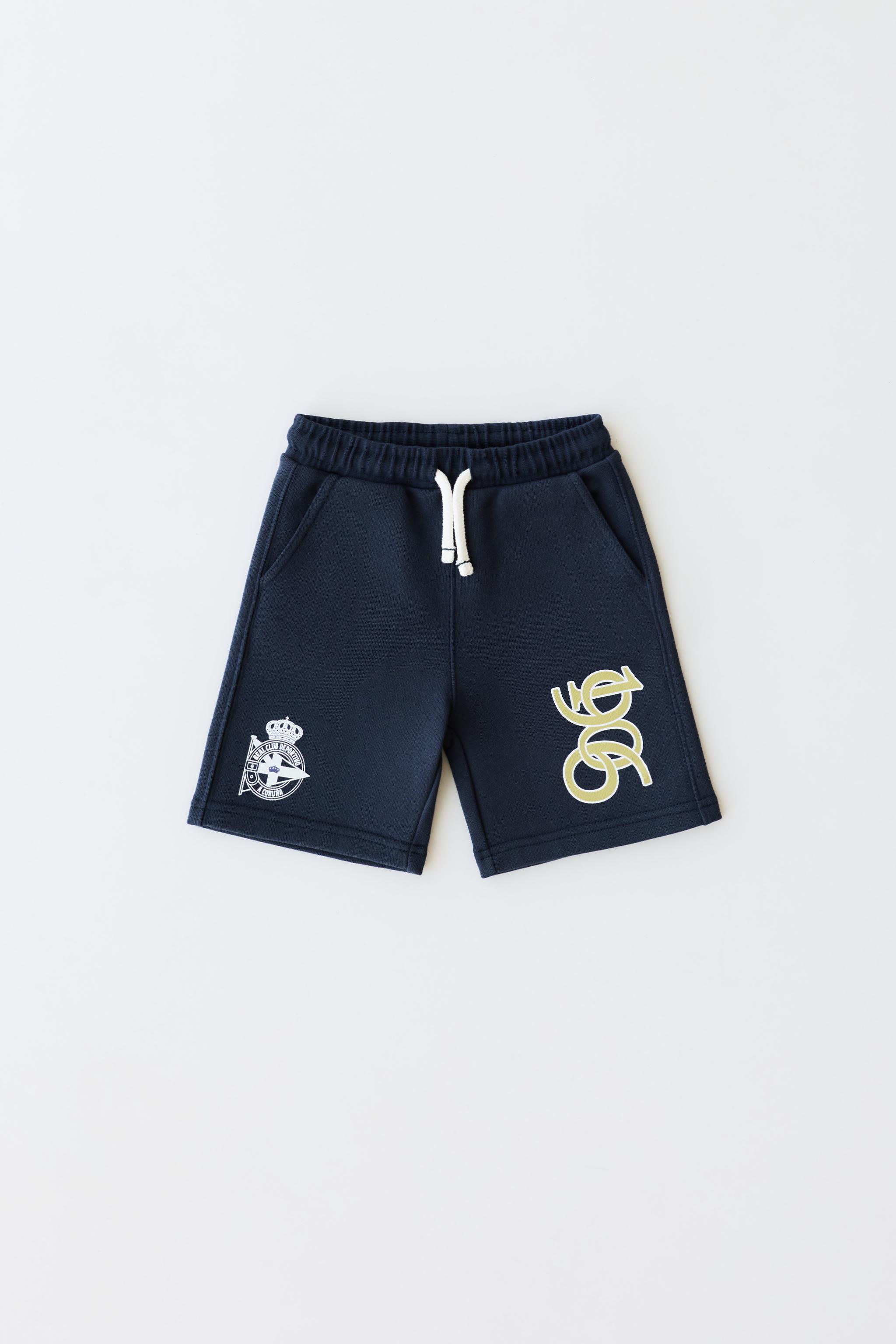 RC DEPORTIVO DE A CORUÑA BERMUDA SHORTS — Navy blue