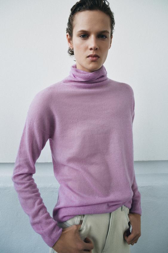 WOOL HIGH-NECK JUMPER