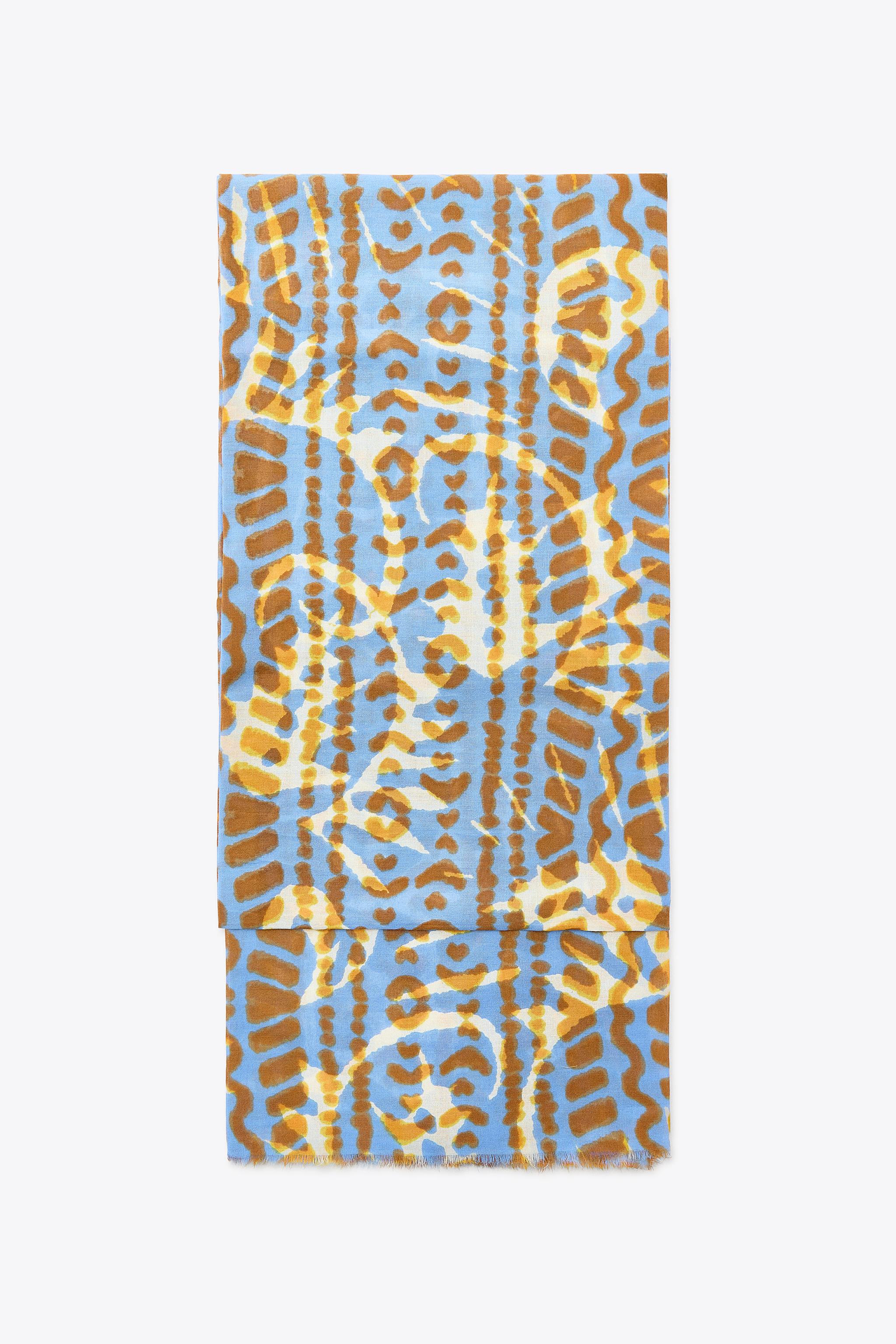 PRINTED COTTON SCARF