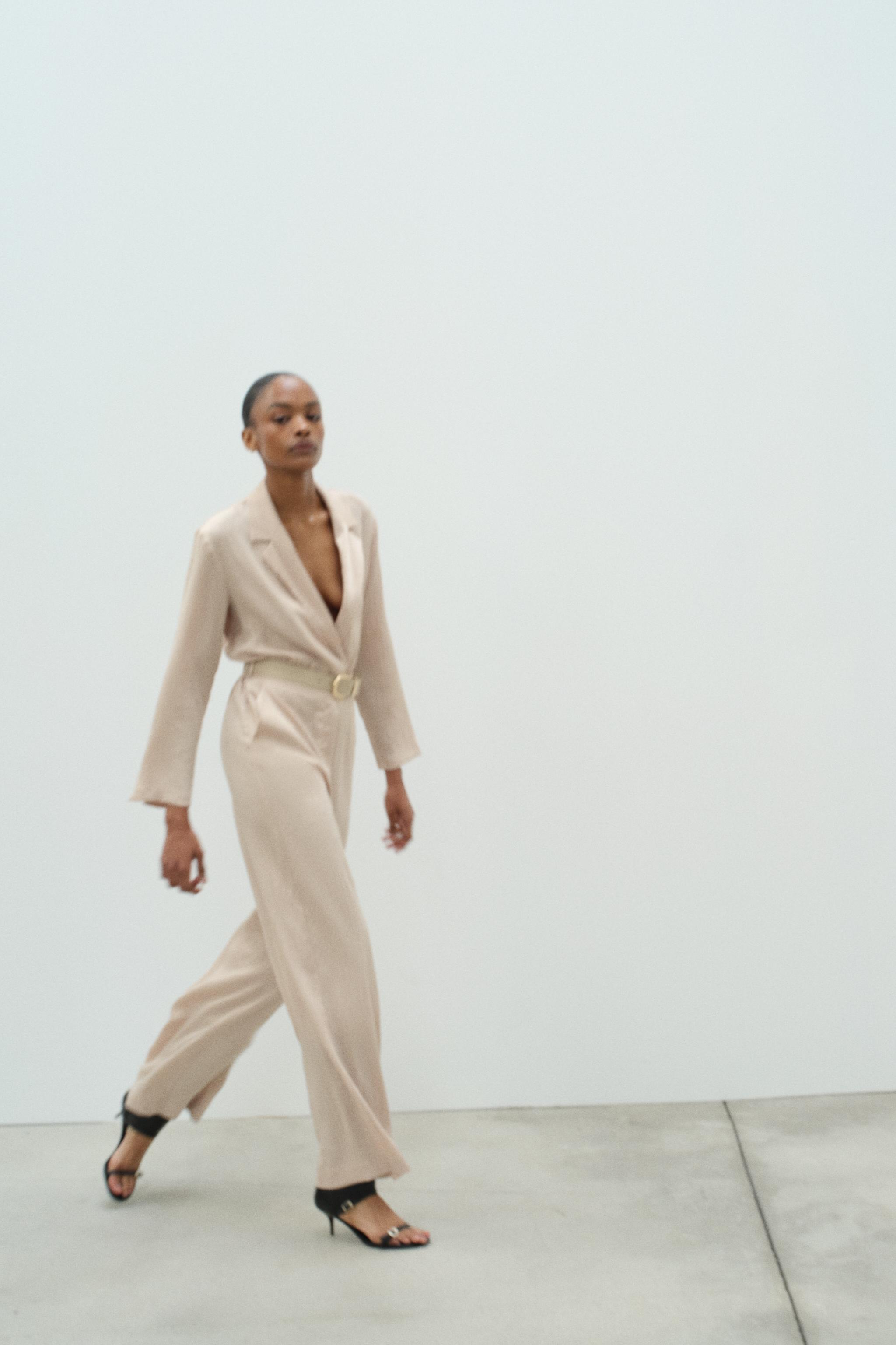 Time to Shine Jumpsuit - Taupe