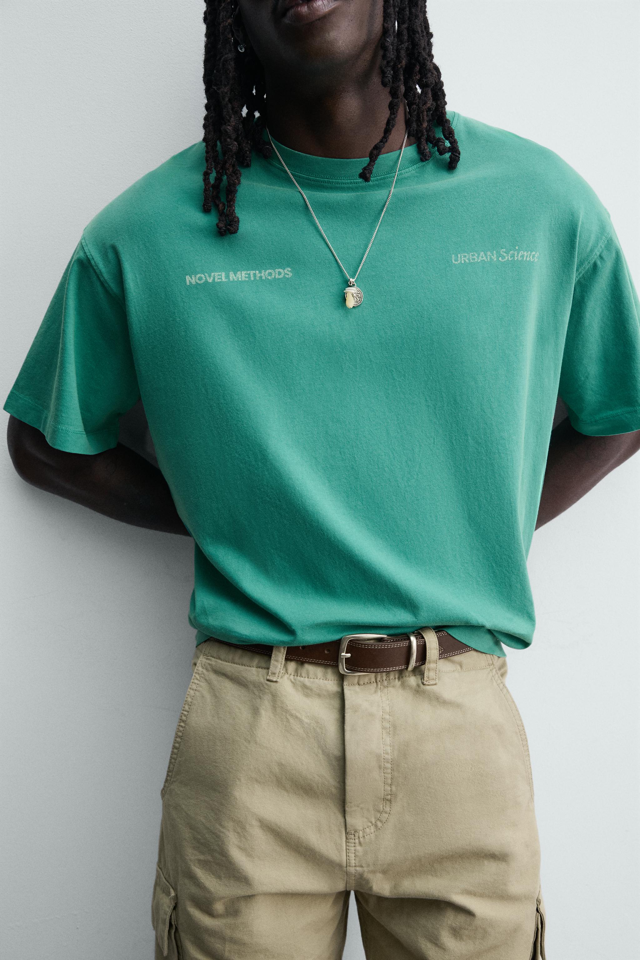 RELAXED FIT WASHED PRINTS T-SHIRT