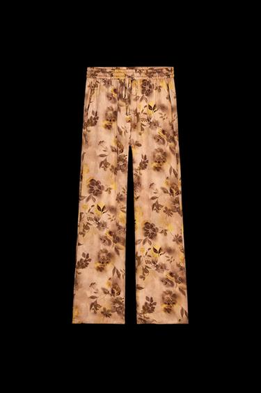 GEMUSTERTE HOSE – ZW COLLECTION - Hellgelb von Zara - Bild 0