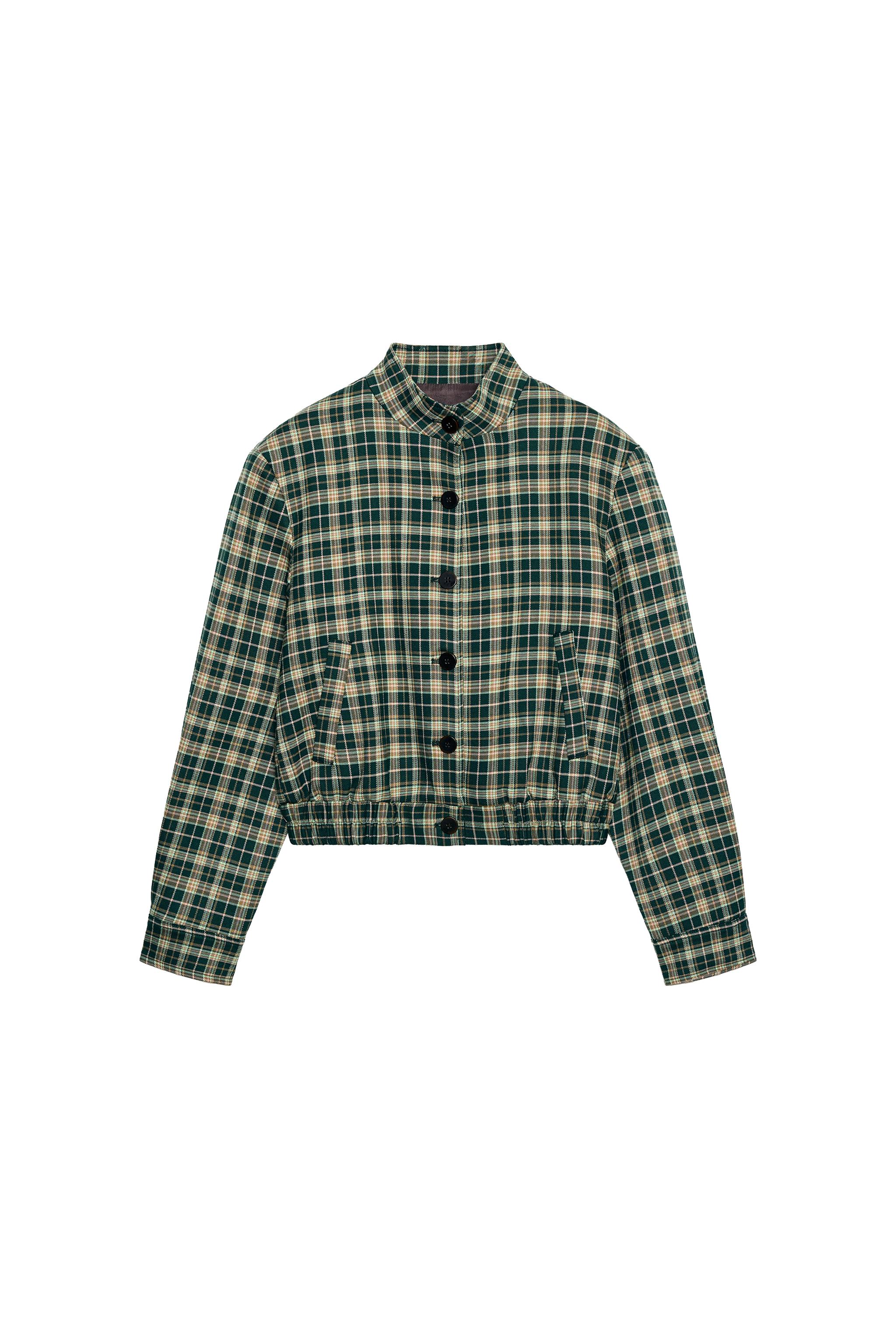 CHAQUETA BOMBER CUADROS