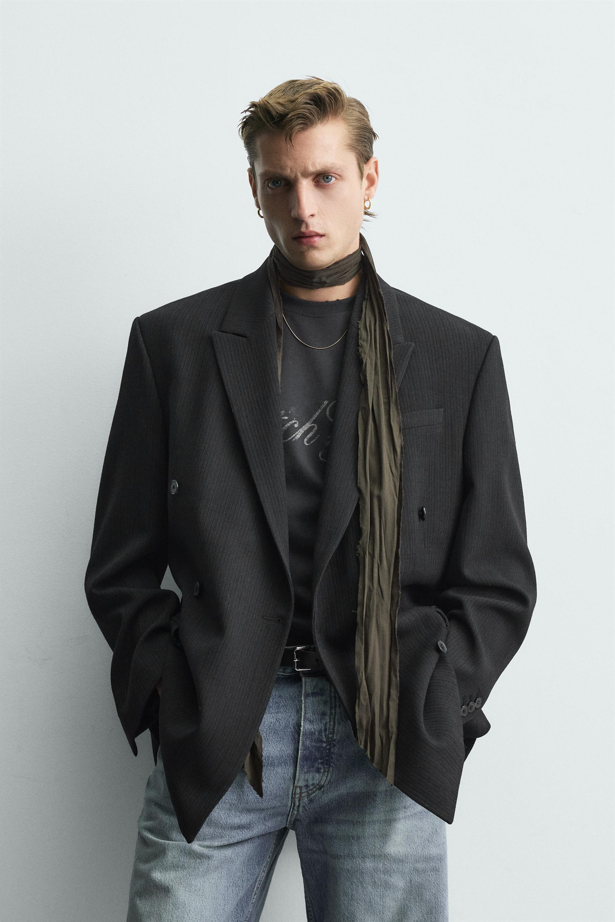 VESTE CROISÉE DE COSTUME À RAYURES TENNIS ÉDITION LIMITÉE