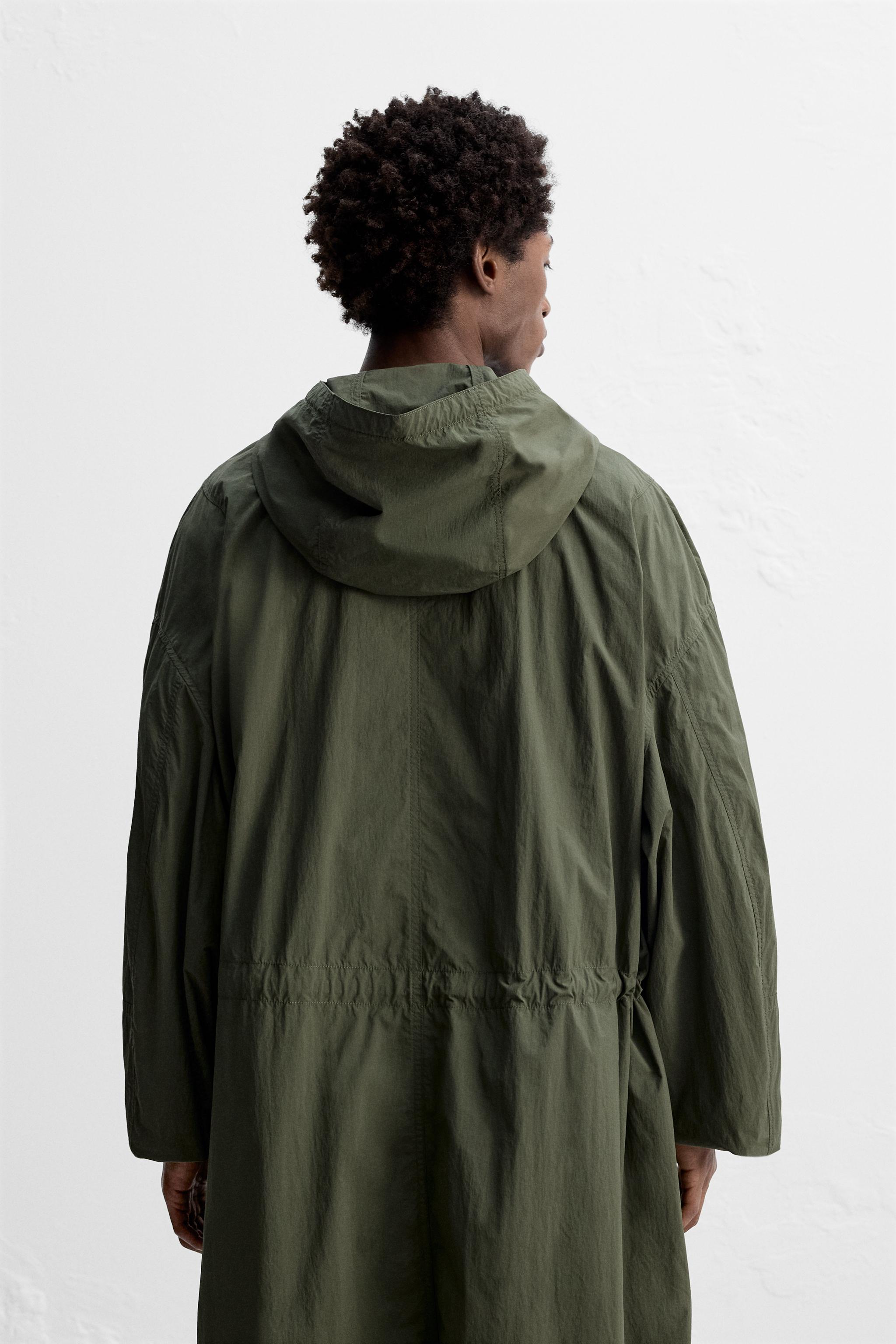 OVERSIZED FIT TECHNICAL PARKA - Khaki | ZARA United States OVERSIZED FIT TECHNICAL PARKA - Khaki | ZARA United States