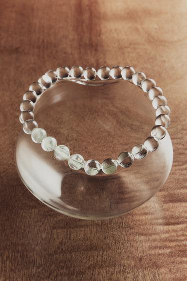 Zara BUBBLE GLASSWARE VASE - Transparent