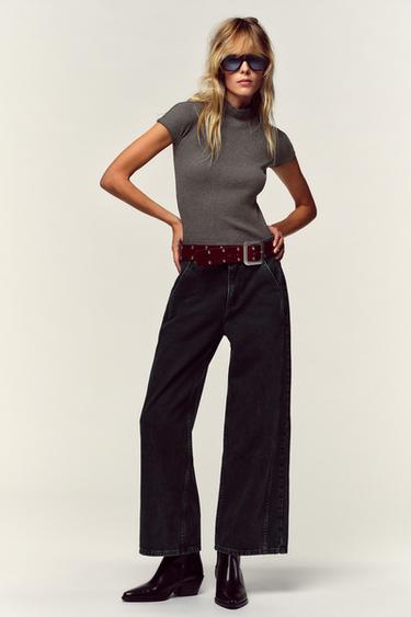 CAMISETA RIB PERKINS - Marengo vigoré de Zara