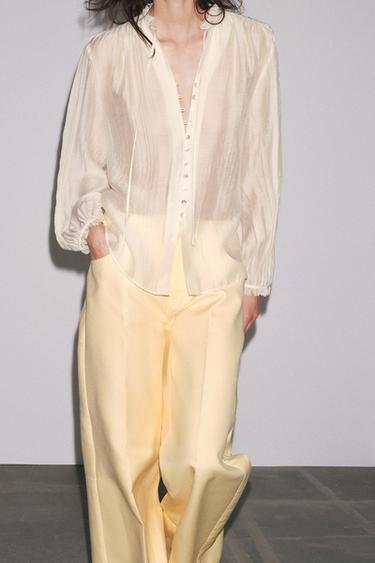 CAMISA FLUIDA ZW COLLECTION - Crudo de Zara