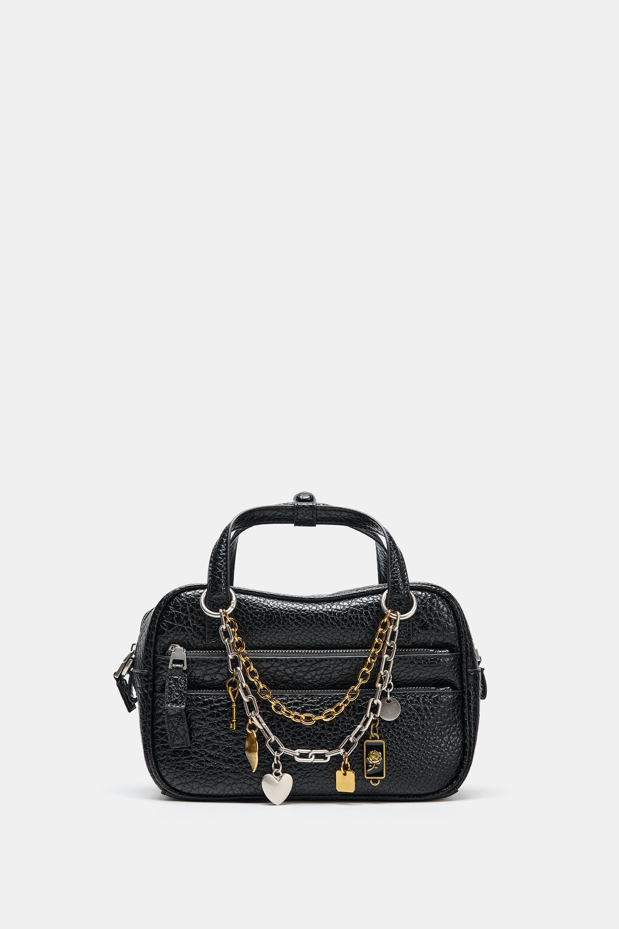 チャームディテールバッグ - ブラック | ZARA Japan / 日本