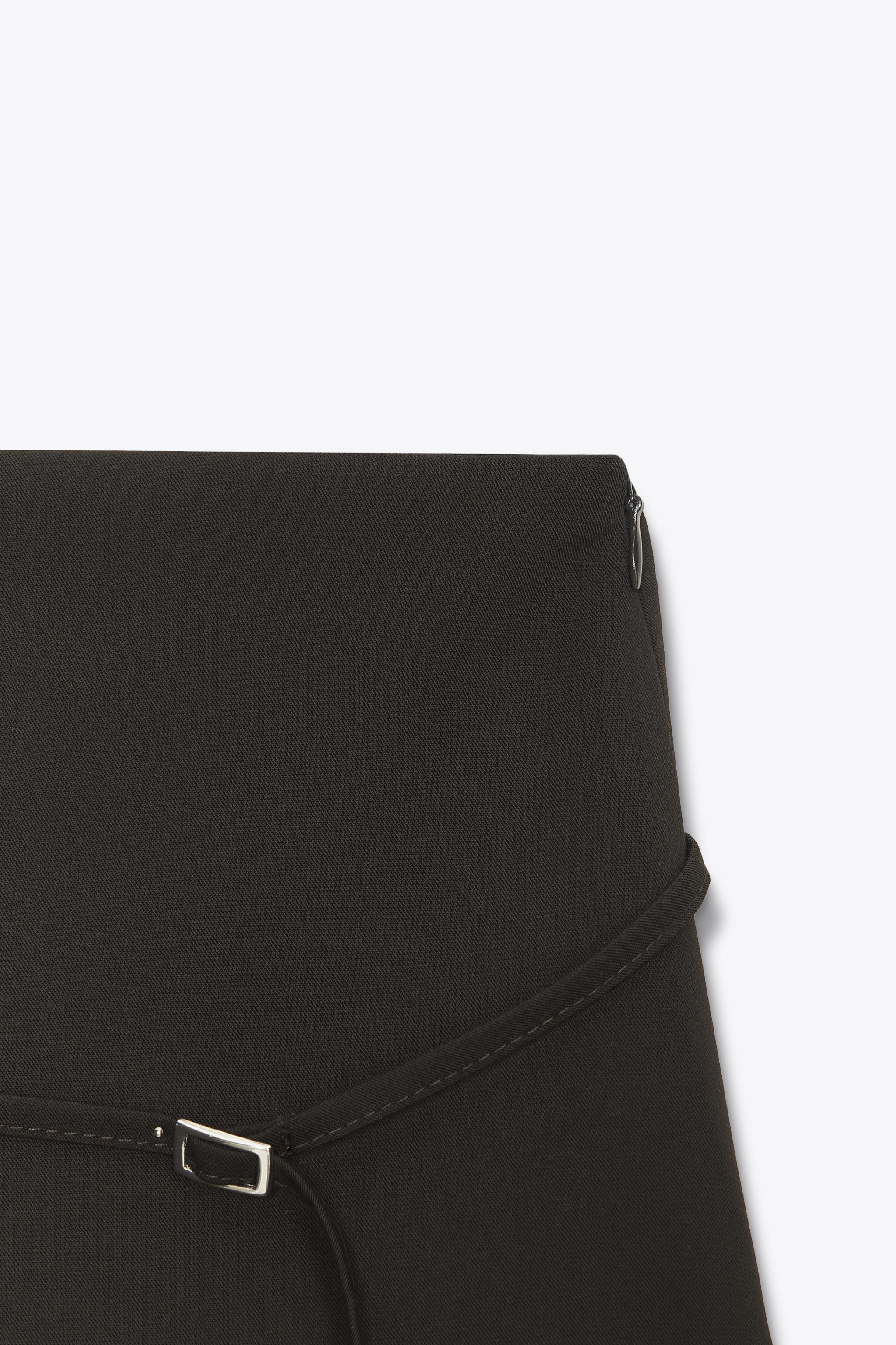 ベルト付きスコート - ブラック | ZARA Japan / 日本