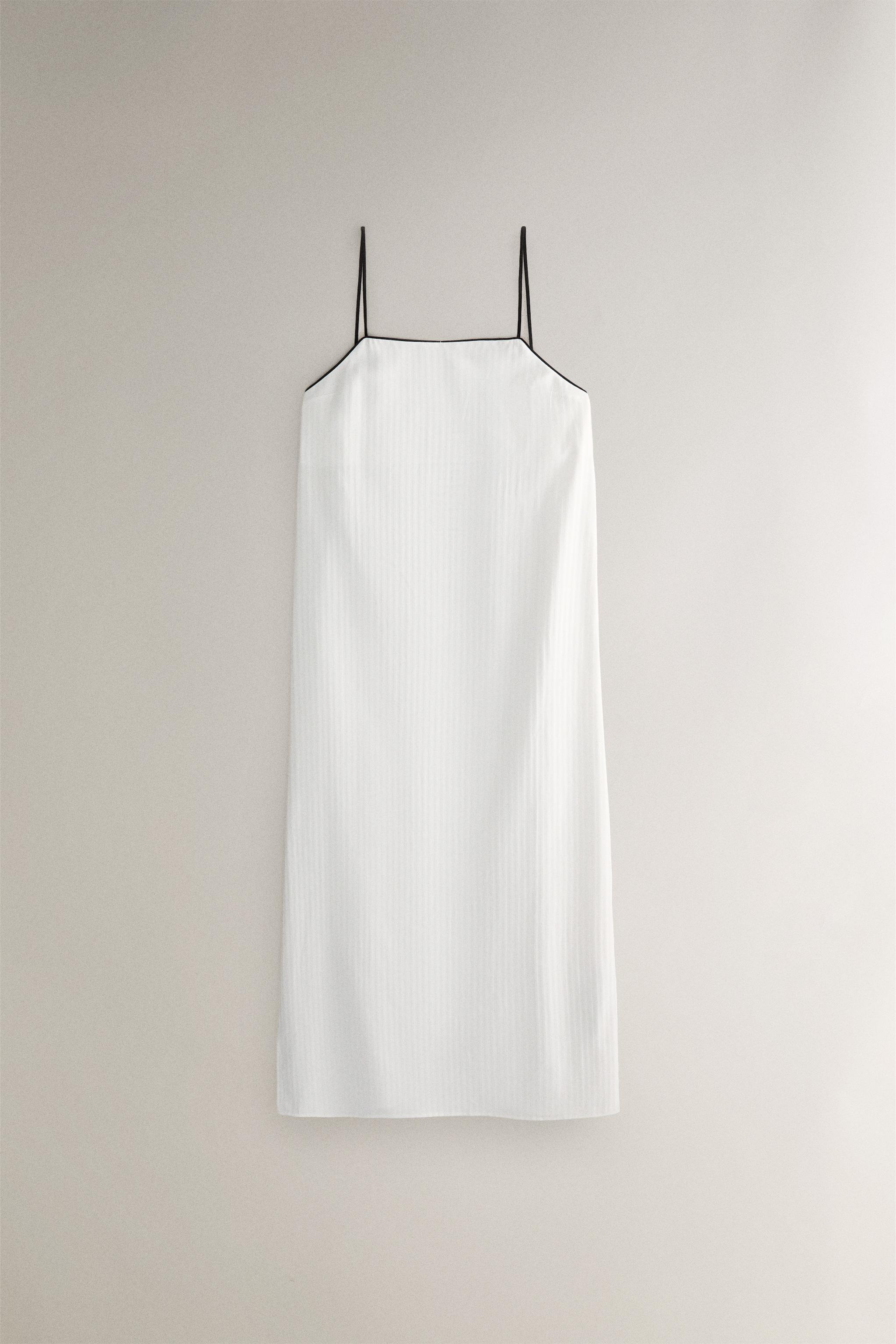 CHEMISE DE NUIT JACQUARD RAYURES
