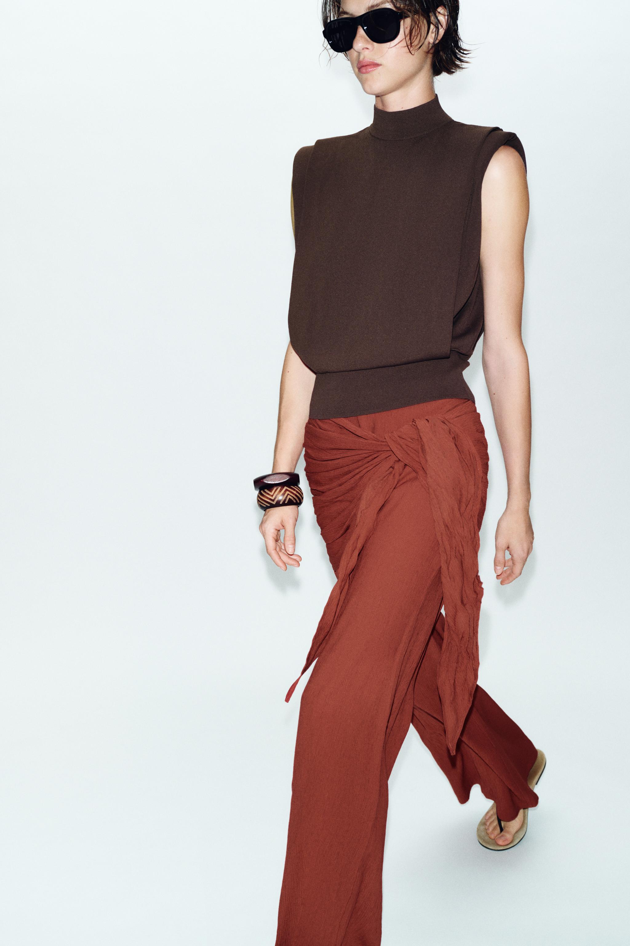 PANTALON LARGE FOULARD