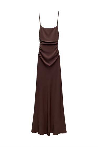 DRAPED CAMISOLE DRESS