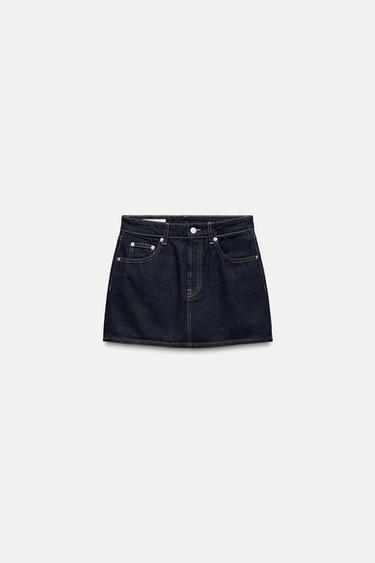 ДЖИНСОВАЯ МИНИ-ЮБКА TRF — ТЕМНЫЙ ИНДИГО от Zara — изображение 0