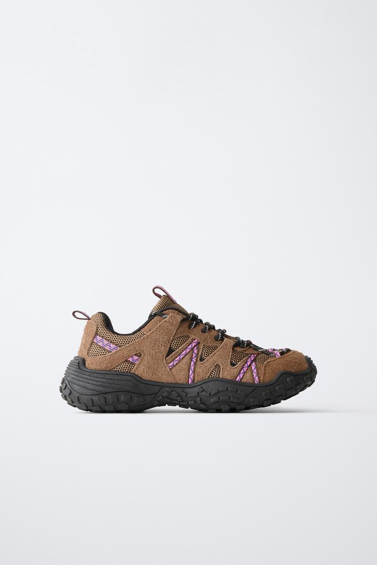 Zapatilla deportiva tecnica piel