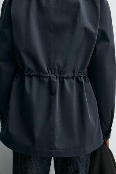 RELAXED FIT PARKA - Navy blue by Zara - Image 5