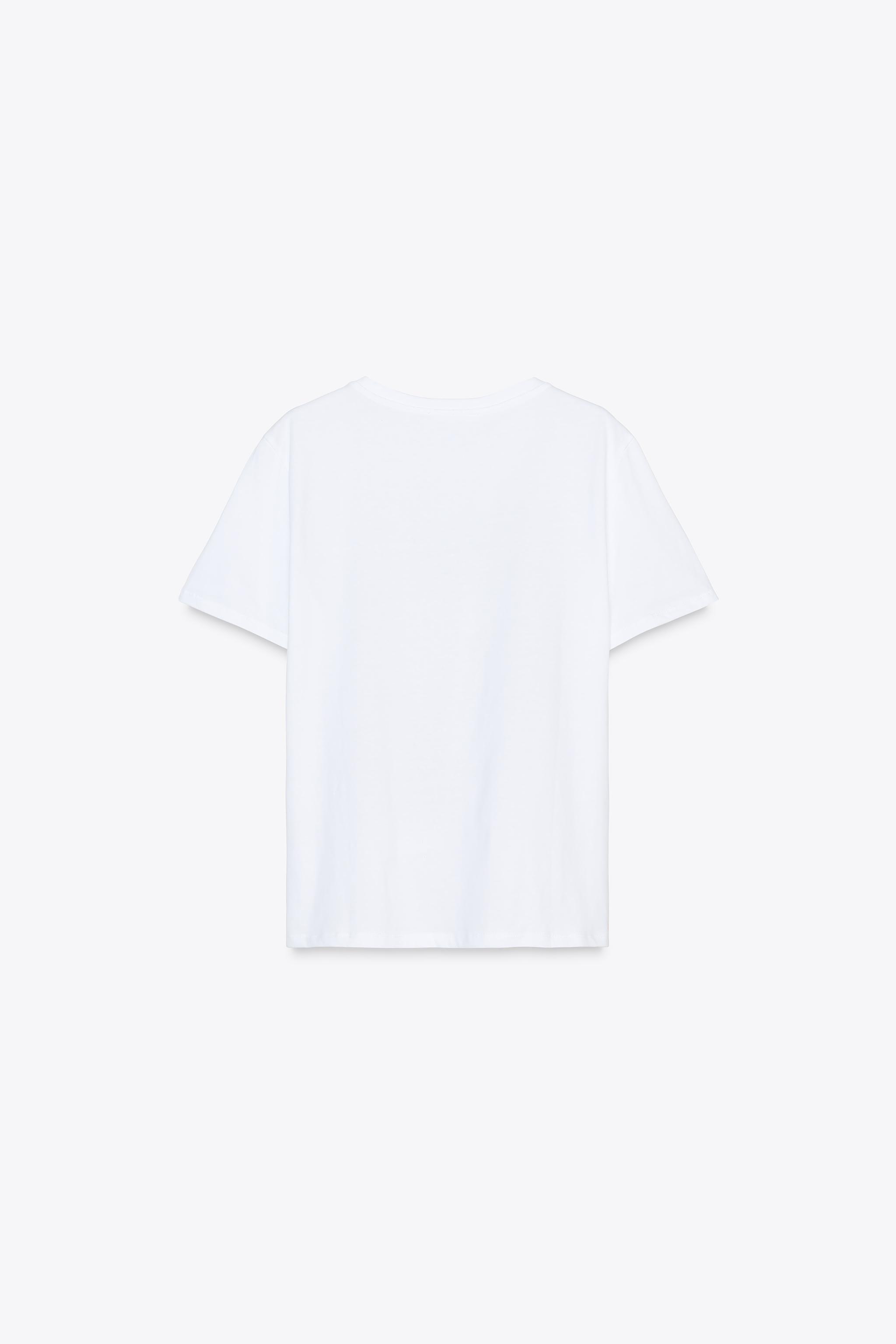 ZARA フォイルディテール プリント Tシャツ 0264/183 フォイルディテール プリント Tシャツ - ゴールド | ZARA Japan