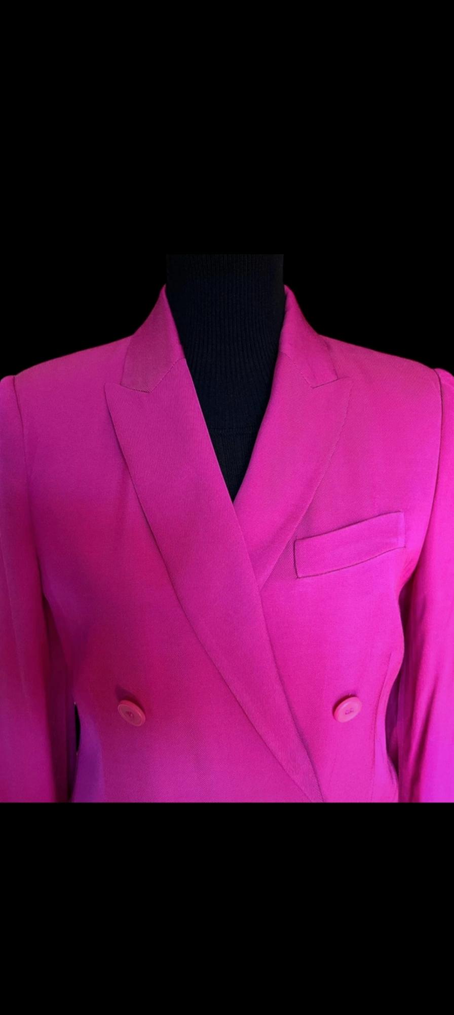 BLAZER A DOPPIO PETTO IN VISCOSA - Image 3