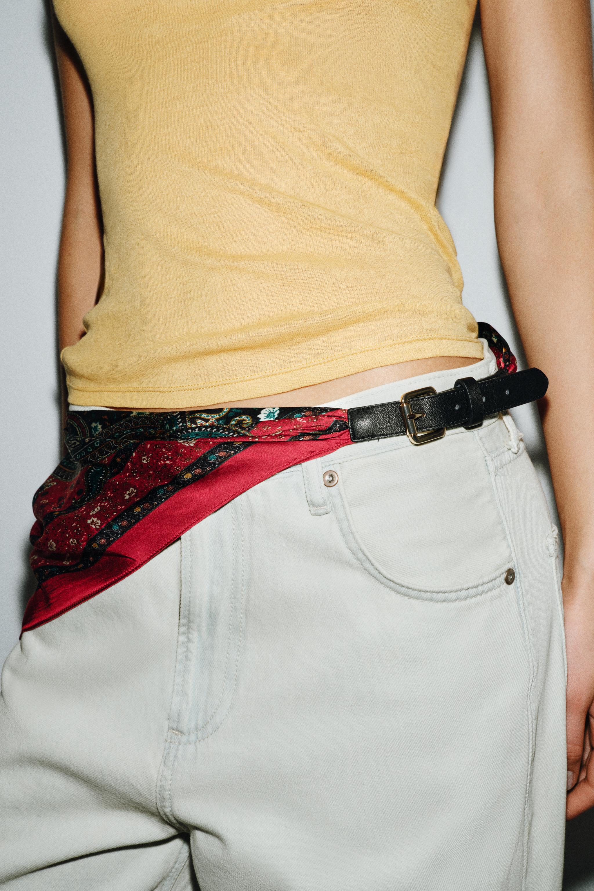 PRINTED SCARF BELT