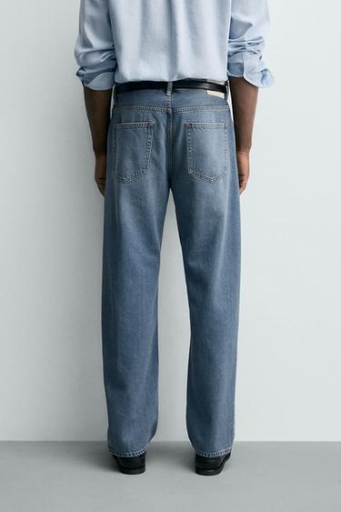 LIGHTWEIGHT COTTON-LYOCELL JEANS - Mid-blue by Zara - Image 2