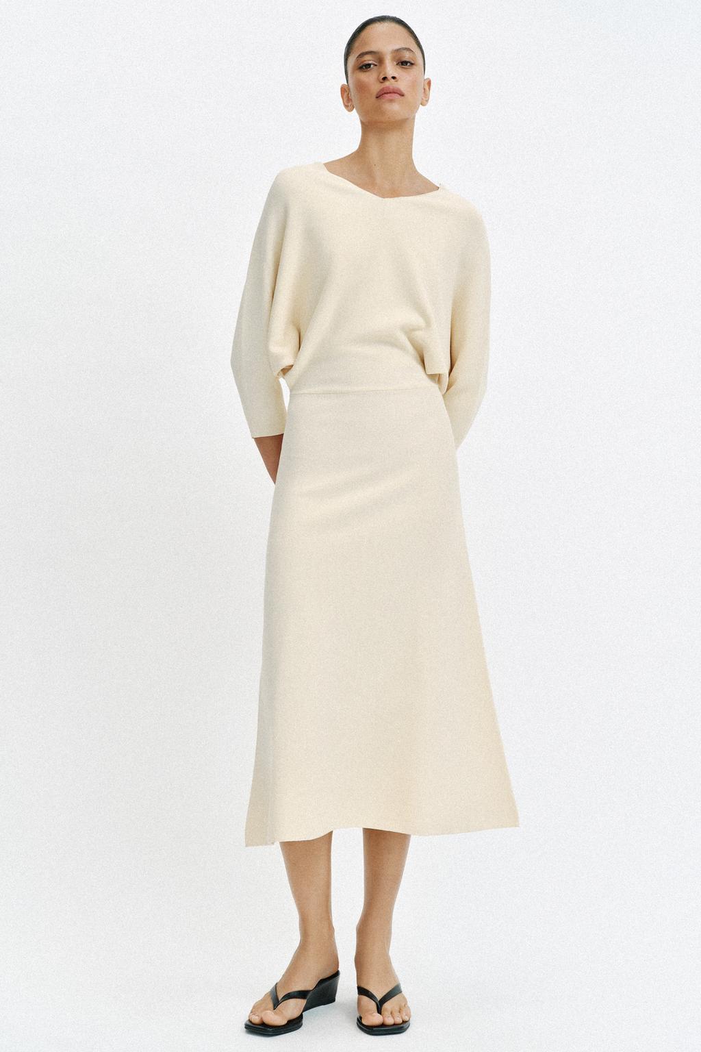KNIT MIDI DRESS