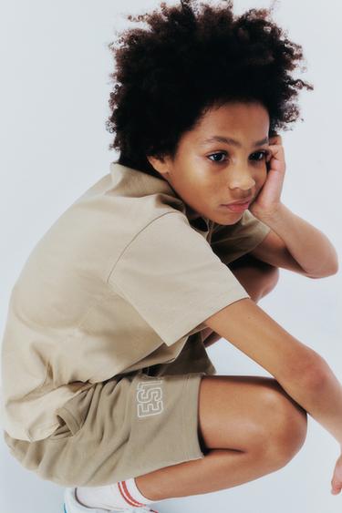 PLUSH JOGGING BERMUDA SHORTS - Beige by Zara