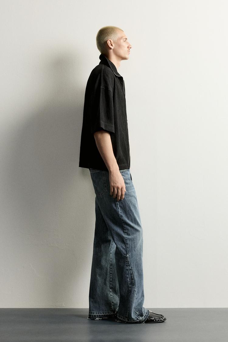 Camisa de corte relajado con textura 4