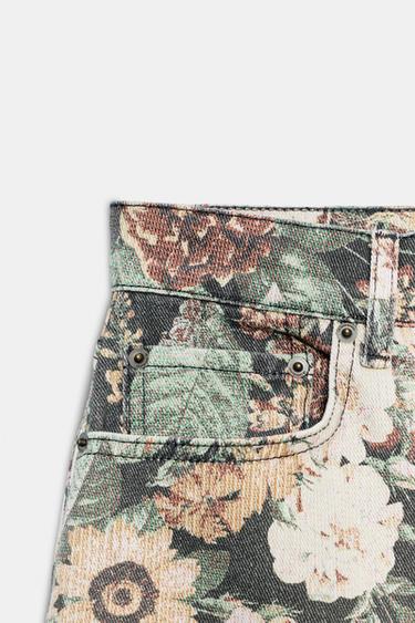 SHORT IMPRIMÉ FLEURI ZW COLLECTION - Multicolore de Zara - Image 6