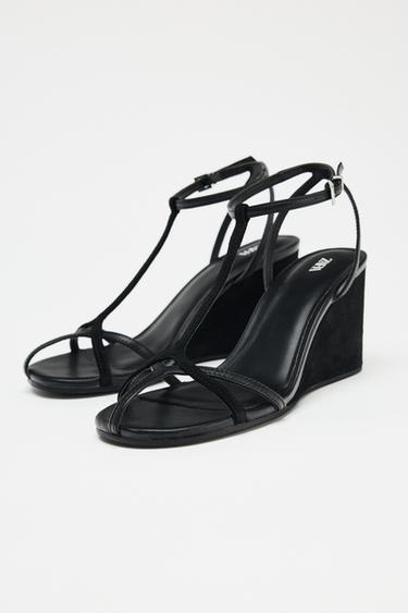 MULTI-STRAP WEDGES - Black by Zara - Image 3
