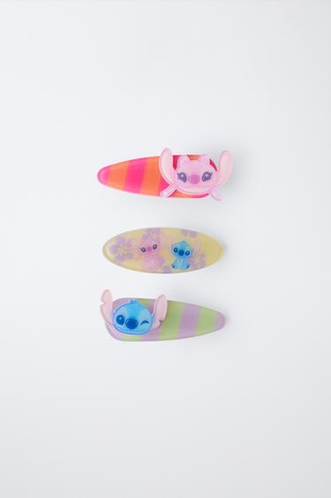 THREE-PACK OF LILO & STITCH © DISNEY STRIPED CLIPS - Pink by Zara - Image 3