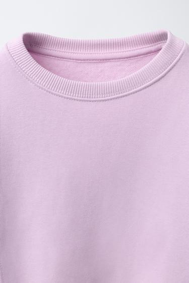 RIBBED LEGGINGS AND BOW SWEATSHIRT JOGGING SET - Light mauve by Zara - Image 2