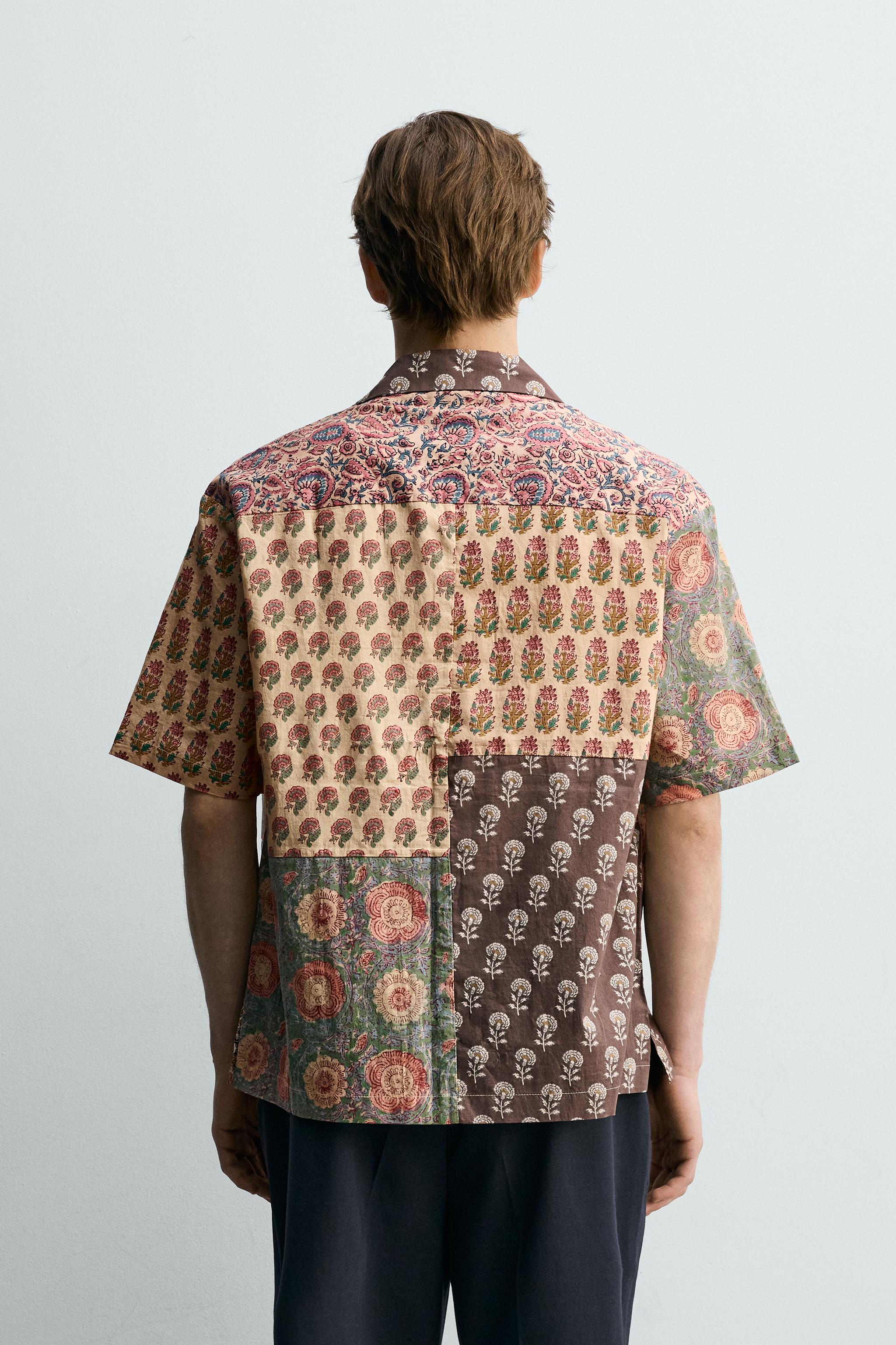 CHEMISE RELAXED FIT À IMPRIMÉ PATCHWORK