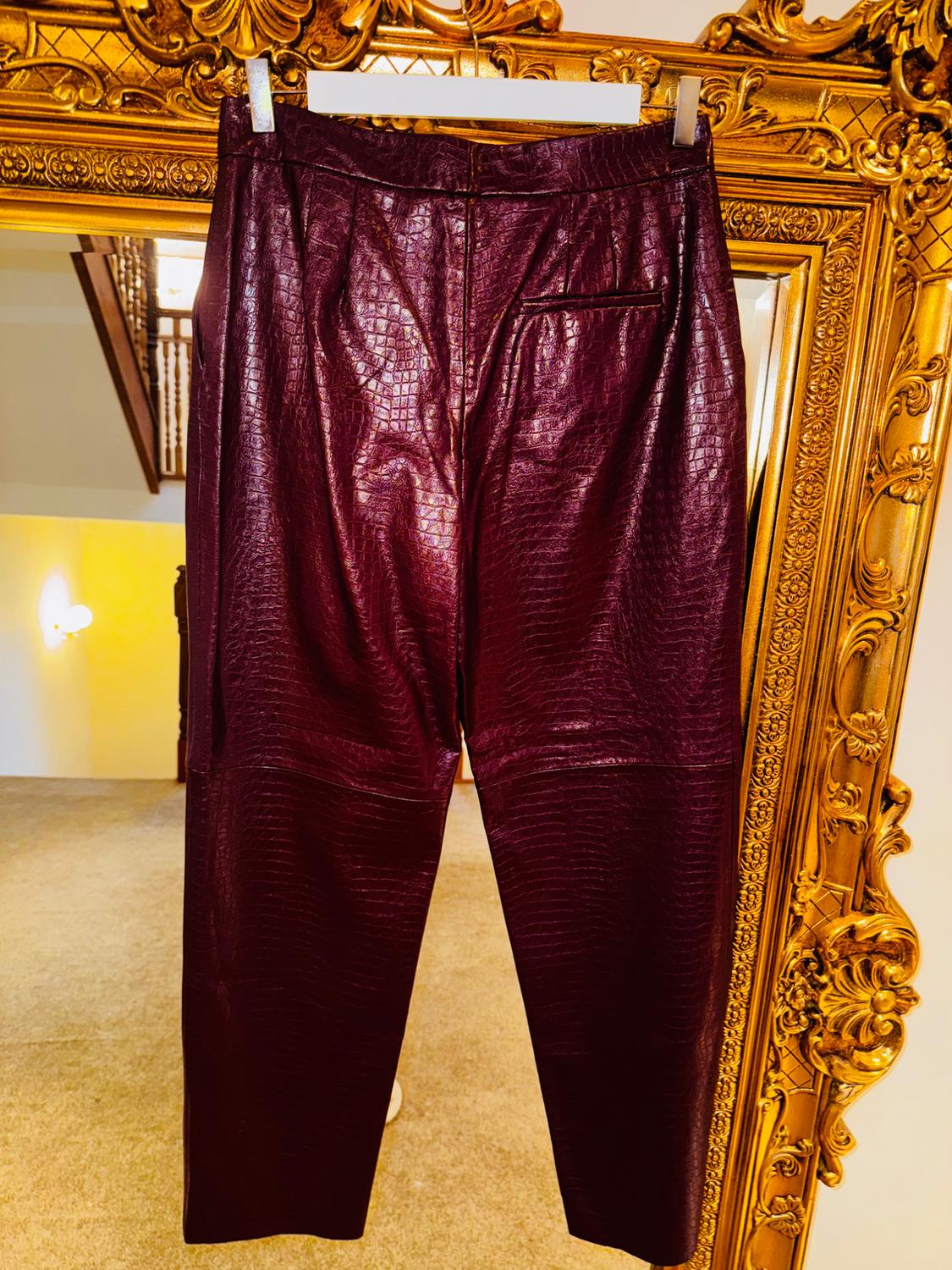 FAUX LEATHER TROUSERS - Image 2