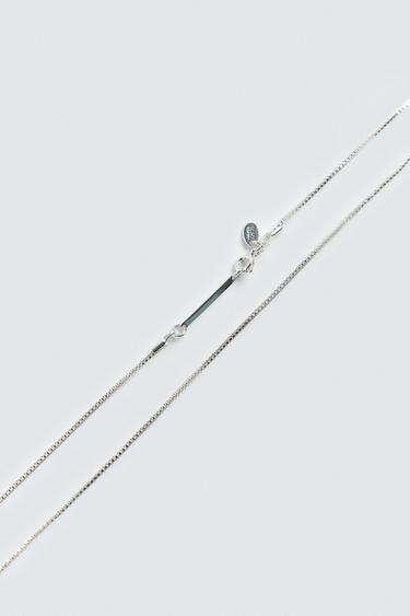 CHAIN LINK NECKLACE - Silver by Zara - Image 1