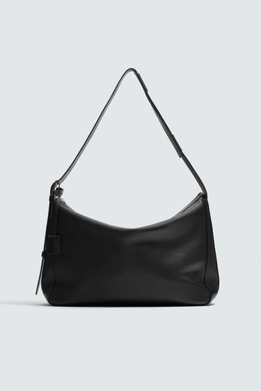 BOLSA HOMBRO PIEL - Negro de Zara